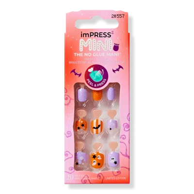 Kiss Impress Mini Halloween Press On Nails - Oh My Gourd