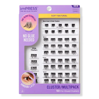 Kiss Impress Multipack Pre-glued Lash Clusters Kit - Soft Natural
