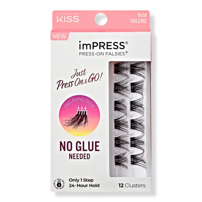 Kiss Impress Press-on Falsies Eyelash Clusters, Bold Volume