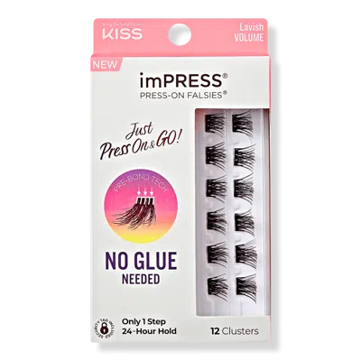 Kiss Impress Press-on Falsies Eyelash Clusters, Lavish Volume