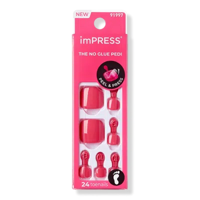 Kiss Impress Roundabout Press-on Pedicure Toenails
