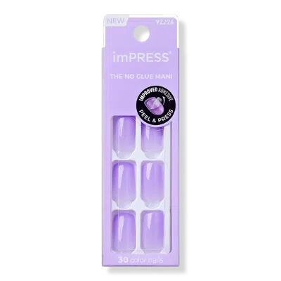 Kiss Impress Solid Color Medium Press On Nails - Cinema