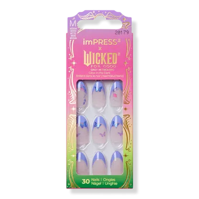 Kiss Impress X Wicked For Good Press On Nails - Glinda Upland