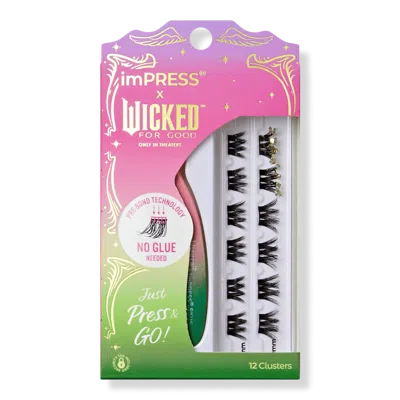 Kiss Impress X Wicked For Good Self Adhesive Eyelash Clusters - Fly…fly