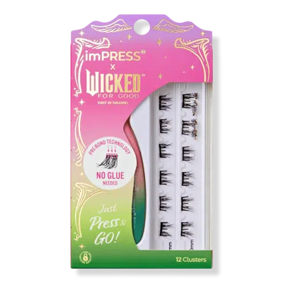 Kiss Impress X Wicked For Good Self Adhesive Eyelash Clusters - Tap To Bubble