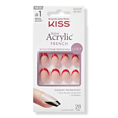 Kiss Salon Acrylic French Color Press On Nails - Sleek