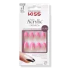 Kiss Salon Acrylic French Color Press On Nails - Squared