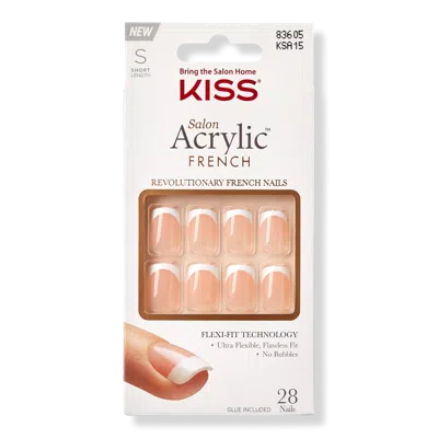 Kiss Salon Acrylic French Manicure Fashion Nails - Bonjour