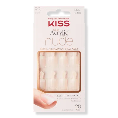 Kiss Salon Acrylic French Nude Nails - Breathtaking
