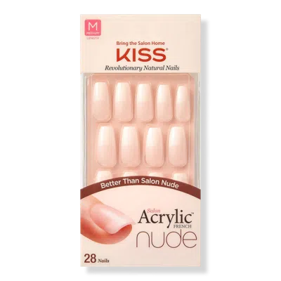 Kiss Salon Acrylic French Nude Nails - Leilani