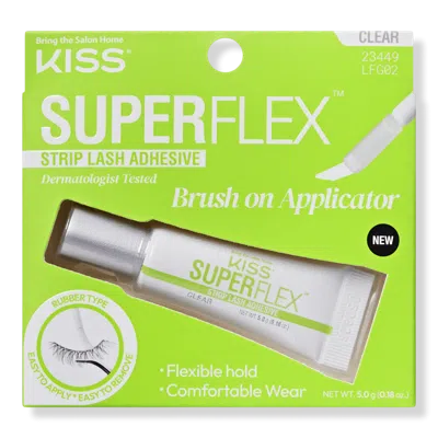 Kiss Superflex Strip Clear Lash Adhesive In Green