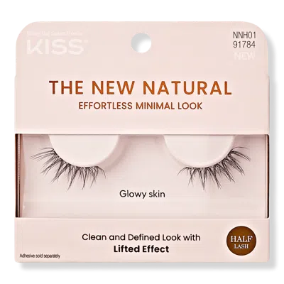 Kiss The New Natural False Eyelashes, Glowy Skin
