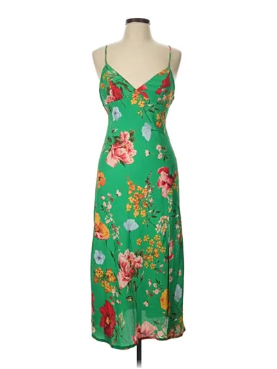 Pre-owned Kiss The Sky Casual Dress In Green