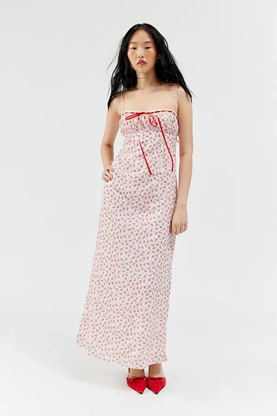 Kiss The Sky Stealing Bea Floral Maxi Dress In Ivory, Women's At Urban  Outfitters | ModeSens