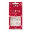 Kiss Voguish Fantasy Holiday Press On Nails - Sugar & Spice In Transparent