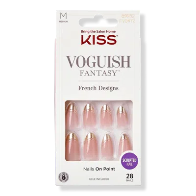 Kiss Voguish Fantasy Sculpted French Nails - Party Crasher