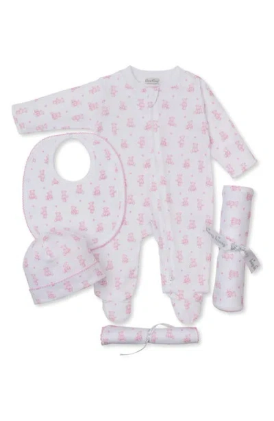 Kissy Kissy Babies'  5-piece Pima Cotton Set In Pink