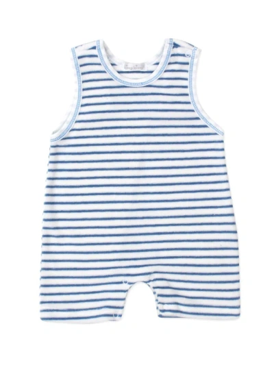 Kissy Kissy Boys' Sleeveless Terry Striped Romper - Baby In Blue