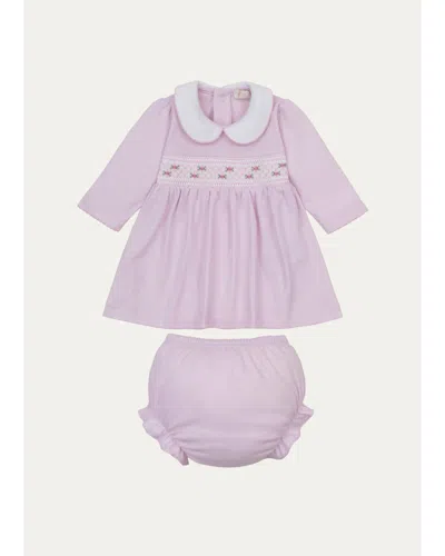 Kissy Kissy Kids' Baby Girl's 2-piece Cotton Dress & Bloomers Set In Purple