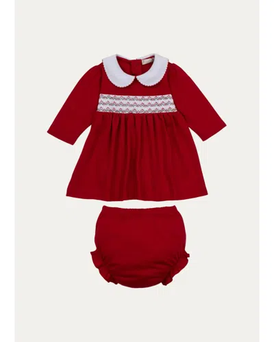 Kissy Kissy Kids' Baby Girl's Cotton Dress & Bloomers Set In Multi