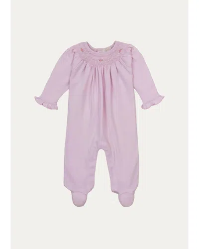 Kissy Kissy Baby Girl's Cotton Footie In Pink