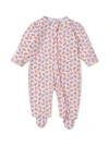KISSY KISSY BABY GIRL'S FLORAL COTTON FOOTIE