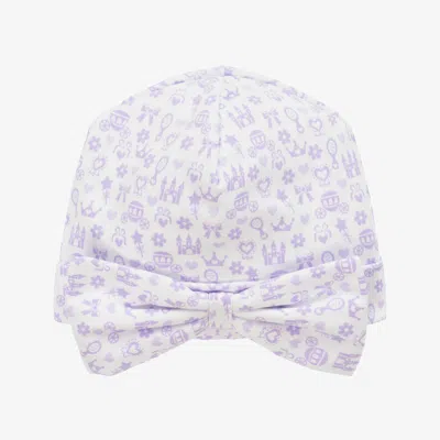 Kissy Kissy Baby Girls Purple Royal Details Layette Hat