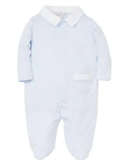 Kissy Kissy Baby's New Beginnings Kissy Cotton Footie In Blue
