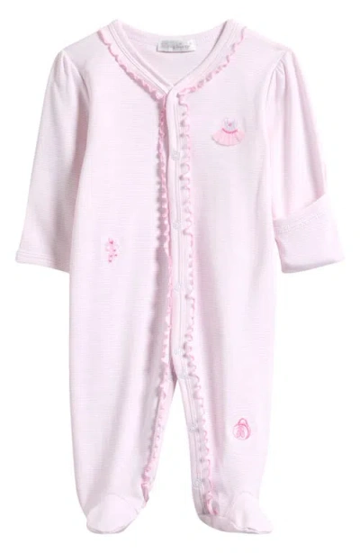 Kissy Kissy Babies'  Ballerina Embroidered Footie In Pink