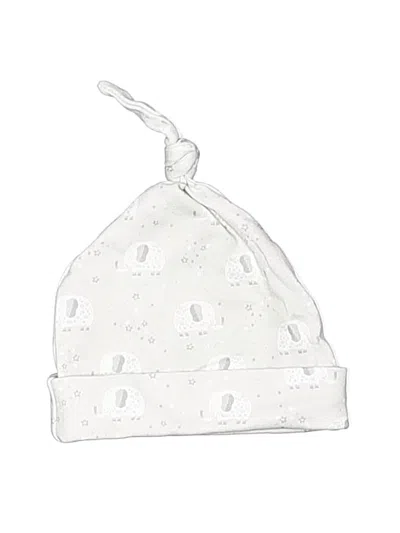 Pre-owned Kissy Kissy Kids' Beanie Hat In White