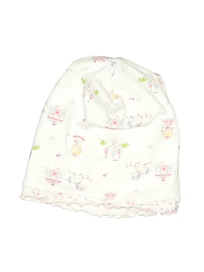 Pre-owned Kissy Kissy Kids' Beanie Hat In White