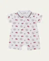 Kissy Kissy Boy's Bold Stripes And Bright Stars Short Playsuit, Newborn-18m In Multi
