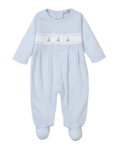 Kissy Kissy Kids' Boy's Classic Treasures Footies In Light Blue Stripe