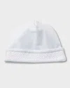 Kissy Kissy Boy's Hand-smocked Pima Cotton Baby Hat In Light Blue