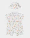 KISSY KISSY BOY'S JUNGLE ADVENTURE PLAYSUIT & HAT SET