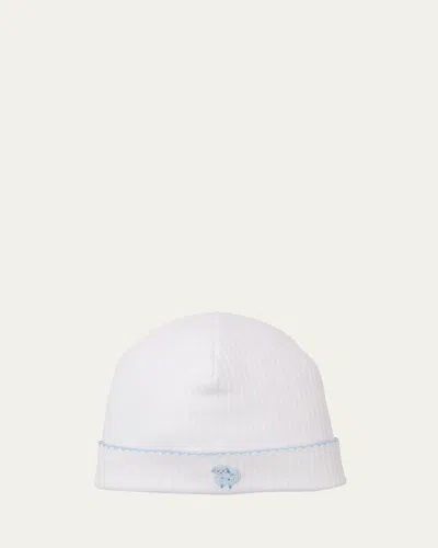 Kissy Kissy Kids' Boy's Premier Baa Baa Baby Sheep Hat, Newborn In White/lt Blue
