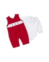 Kissy Kissy Boys' Bodysuit & Trees Overall Set - Baby In Multi