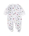 Kissy Kissy Boys' Cotton Aviators Print Footie - Baby In Multi