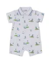 Kissy Kissy Boys' Golf Print Short Playsuit Romper - Baby In White
