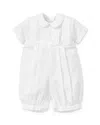 Kissy Kissy Boys' Peter Pan Collar Shortall - Baby In White