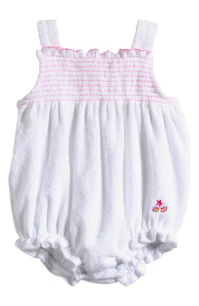 Kissy Kissy Babies'  Cotton Terry Bubble Bodysuit In White