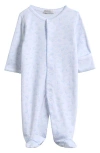 Kissy Kissy Ele-fun Print Footie In Blue