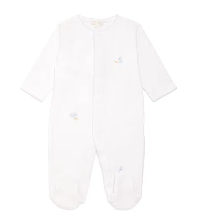Kissy Kissy Kids' Embroidered Bunnies All-in-one In White