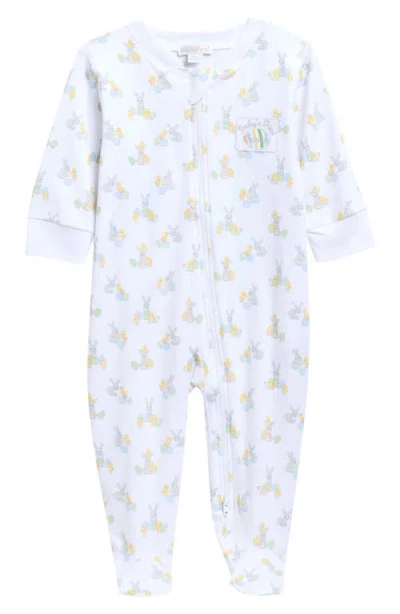 Kissy Kissy Babies'  First Easter Pima Cotton Footie In White