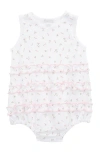 Kissy Kissy Garden Roses Ruffle Bubble Romper In White