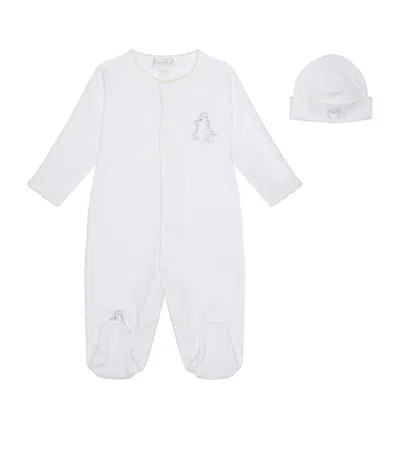 Kissy Kissy Kids' Giraffe Generations Cotton All-in-one In White