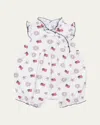 Kissy Kissy Girl's Bold Stripes And Bright Stars Short Playsuit In Multi