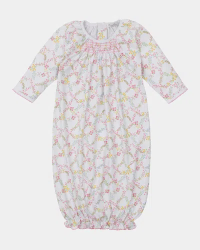 Kissy Kissy Kids' Girl's Garden Trellis Smocked Gown In Multi