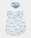 KISSY KISSY GIRL'S HEAVENLY HYDRANGEAS ROMPER & HEADBAND SET