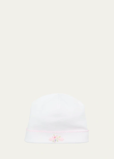 Kissy Kissy Kids' Girl's Sce Blooming Sprays Baby Hat In White/pink